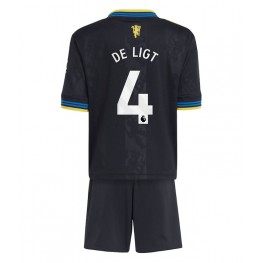 Manchester United Matthijs de Ligt #4 Derde tenue Kids 2025-26 Korte Mouw (+ Korte broeken)